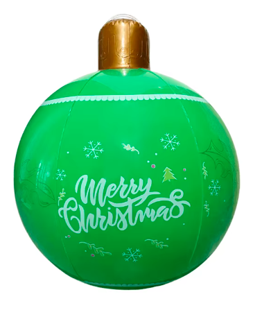 6x24 Inch Giant Inflatable Christmas Ball Large Outdoor Decorated Ball Outdoor Christmas Decorations Christmas Decorations Ball