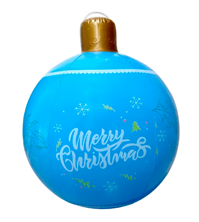 6x24 Inch Giant Inflatable Christmas Ball Large Outdoor Decorated Ball Outdoor Christmas Decorations Christmas Decorations Ball