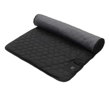 3-Level Adjustable USB Heated Seat Cushion Insulation Camping Sleeping Mattress 7 Zone Areas Foldable Portable for Hiking Travel