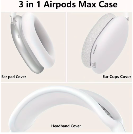 3 in 1 Soft Silicone Air pods Max