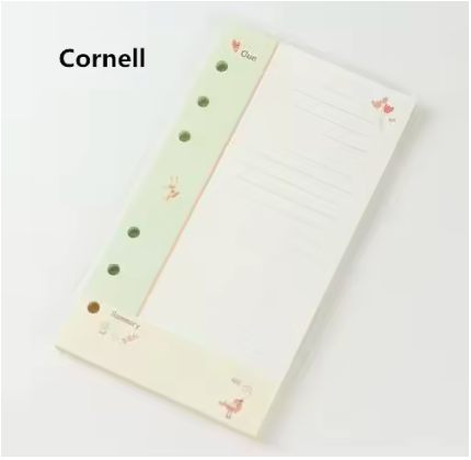 Loose Leaf Notebook Refill Spiral Binder Inner Page Weekly Monthly To Do Line Dot Grid Inside Paper Stationery