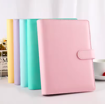 Leather DIY Binder Notebook Cover Diary Agenda Planner Paper Cover School Stationery