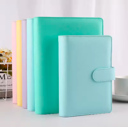 Leather DIY Binder Notebook Cover Diary Agenda Planner Paper Cover School Stationery