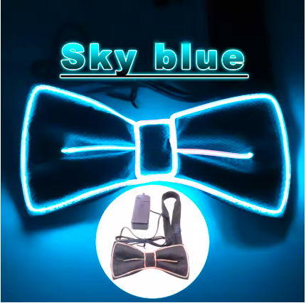 LED Suspenders Bow Tie Unisex