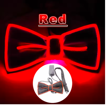 LED Suspenders Bow Tie Unisex