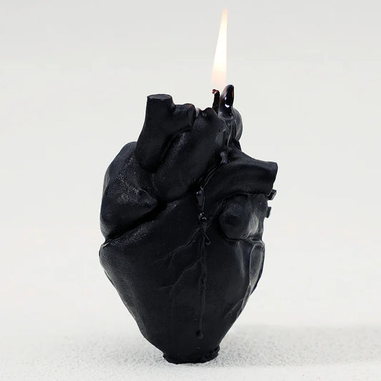 Creative diy human heart body candles halloween decor scented candles witchcraft candle colorful candles for rituals red candles